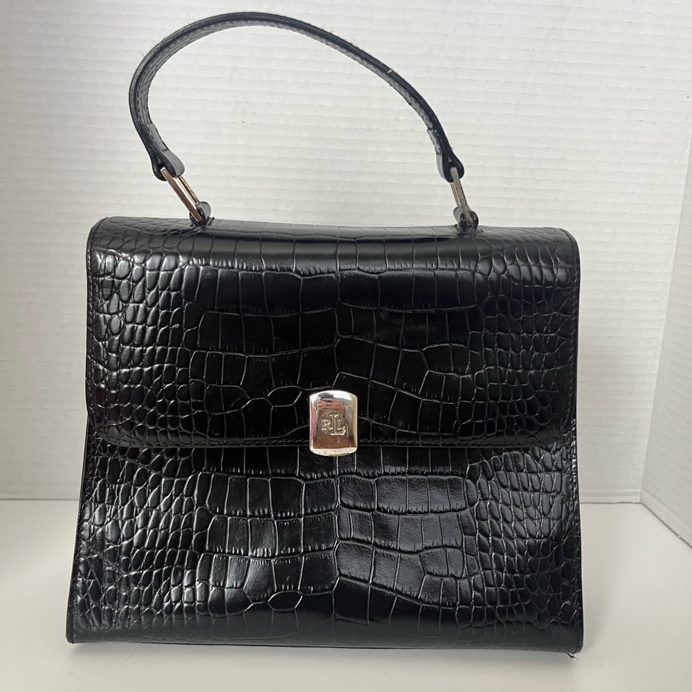 Lauren Ralph Lauren Black Satchel Bag
